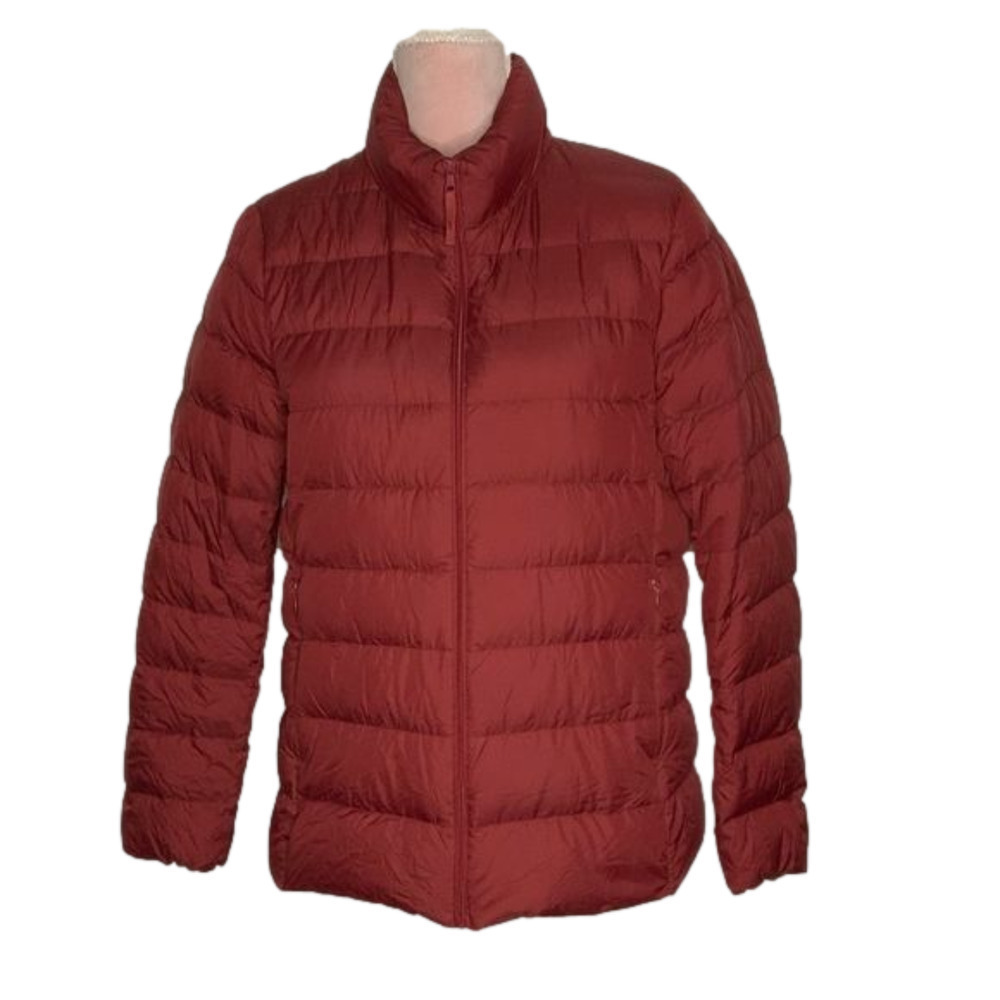 Uniqlo Women's Puffer Jacket - Deep Red
